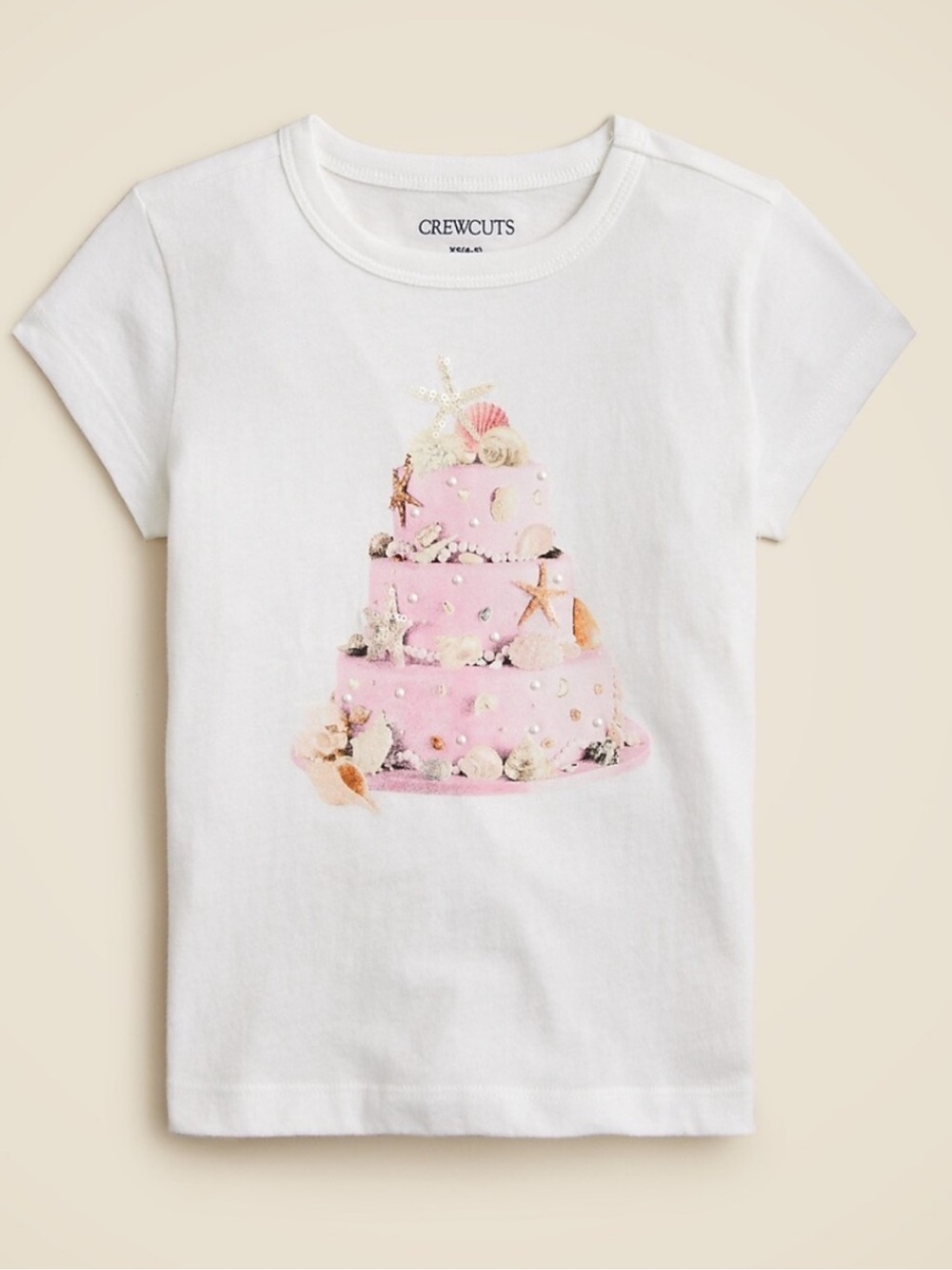 CrewCuts Top L Girls Birthday White